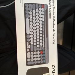 ZYG-806 Mini Wireless Keyboard & Mouse Set 2.4G+BT Dual Mode Punching