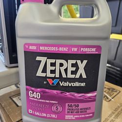 New One Gallon 50/50 Zerex Antifreeze 
