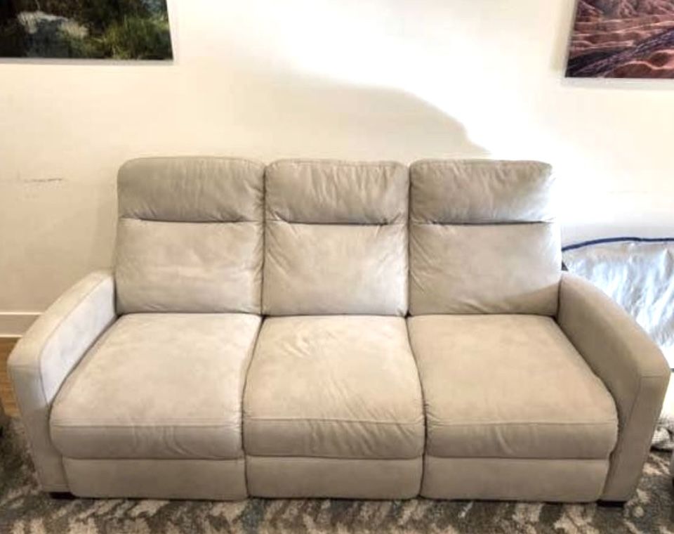 Jarrell light online grey reclining sofa