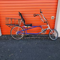 Sun EZ sport ax recumbent bike with rear basket