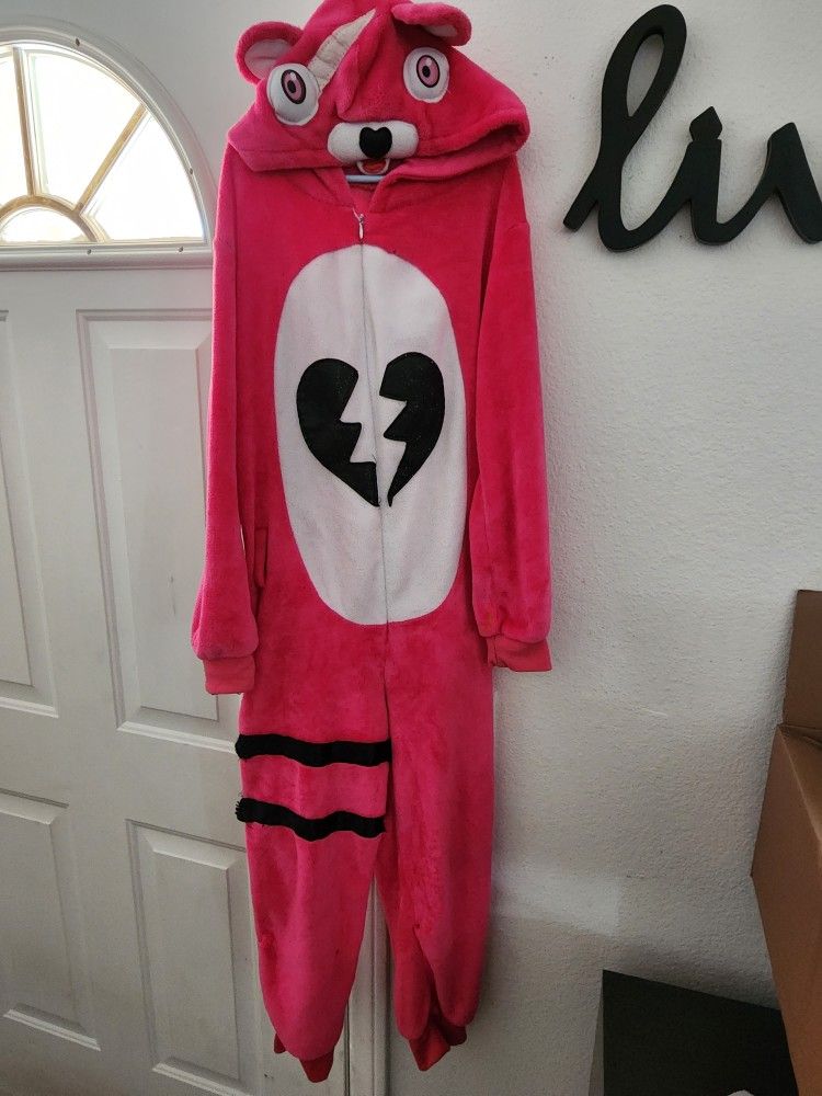 Fortnite Pink Panda Costume Kids L
