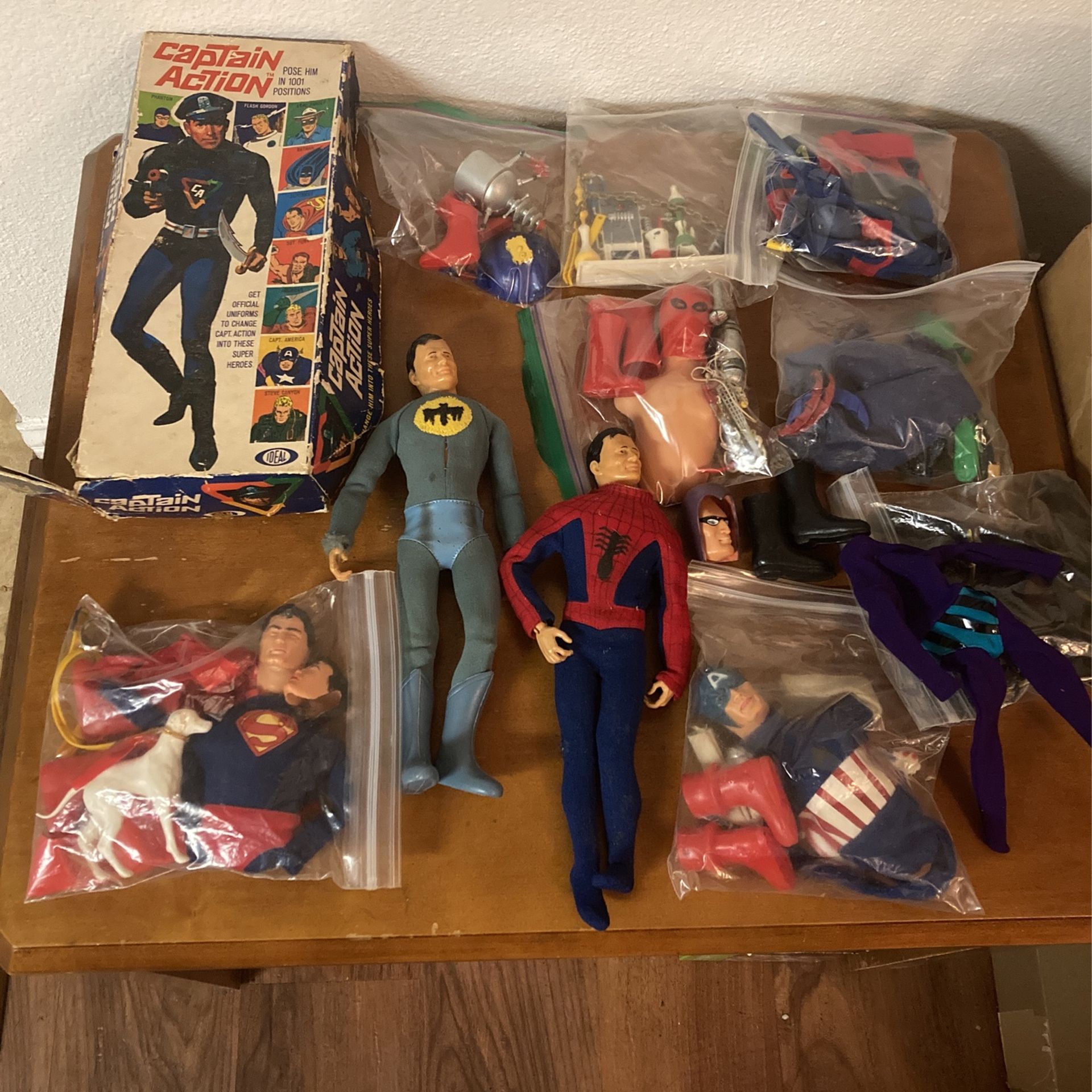 Captain Action Vintage Action Figures Trade Batman Superman