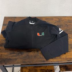 UM Adidas Jacket Size L Fits Small Like M 