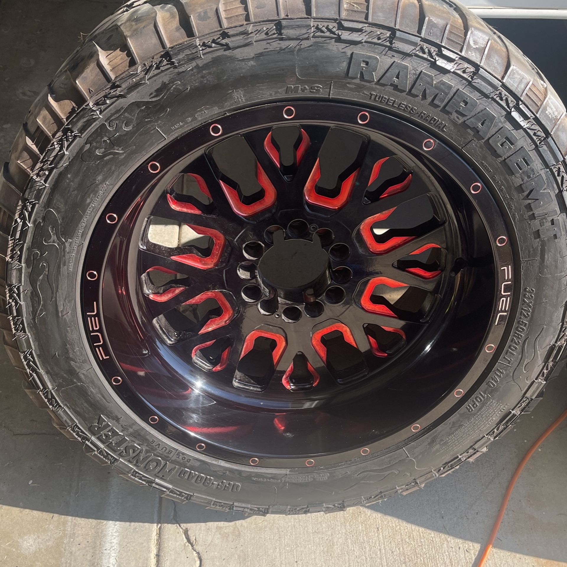 FUEL Rims And Tires 20” Off Road 33” Tires 6 Lug Pattern for Sale in
