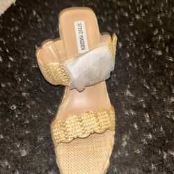 Steve Madden Antique Clear Wedges 