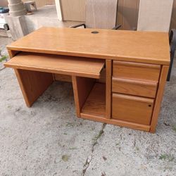 All Oak Desk