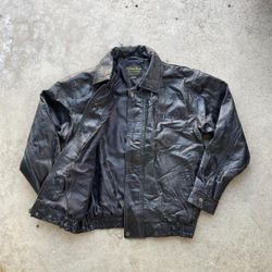 Vintage Harrahs Laughlin Casino Faux Leather Jacket