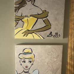 Disney Princess Canvas Wraps