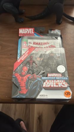Marvel Universe Spider-Man & Rhino - Greatest Battles Comic Packs TRU New S11