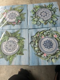 4 Piece Wall decorations