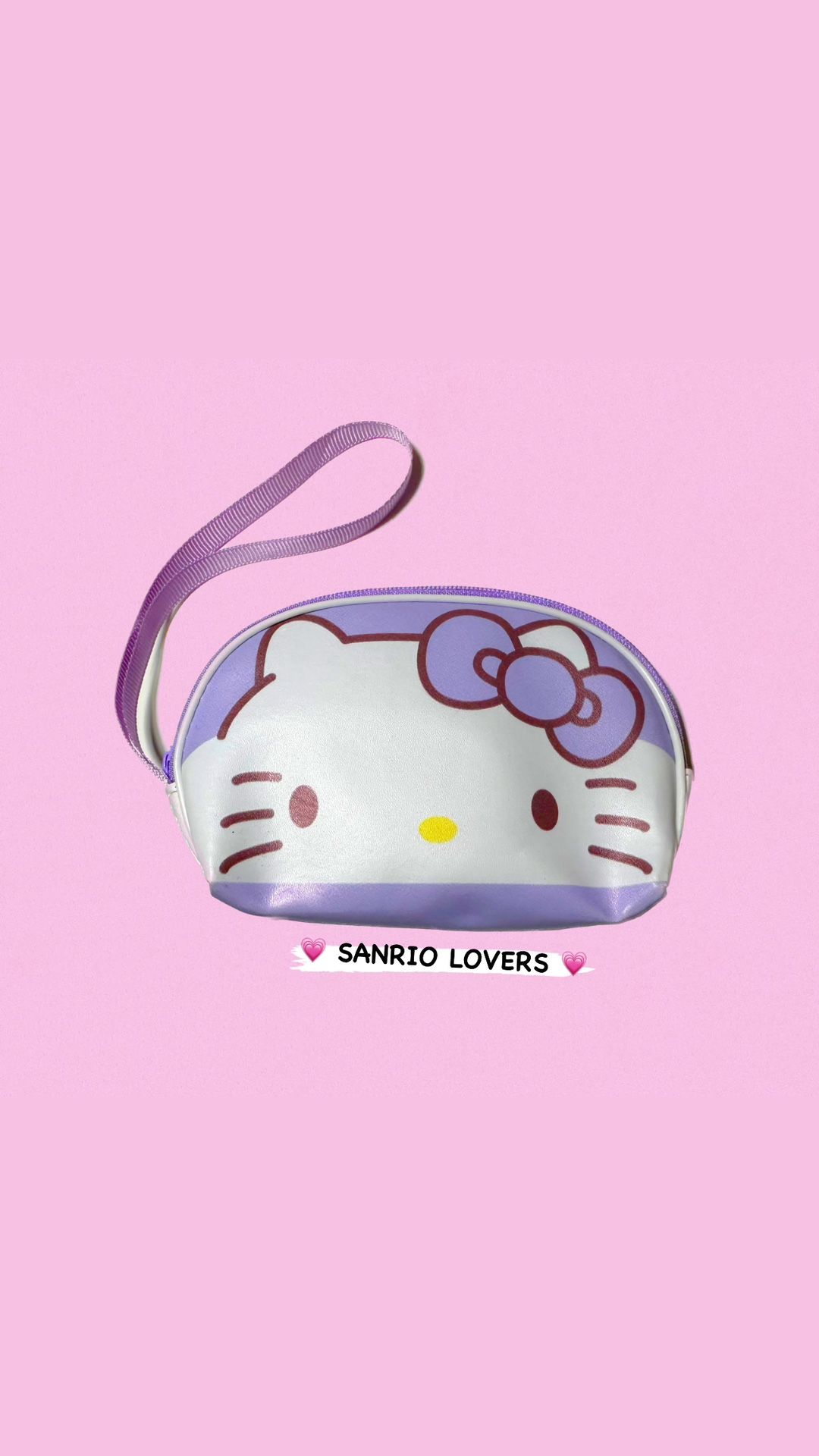 Purple Hello Kitty Wristlet