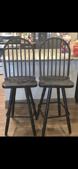 Black Bar Chairs x2