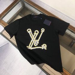 Louis vuitton summer new round neck short sleeve T-shirt