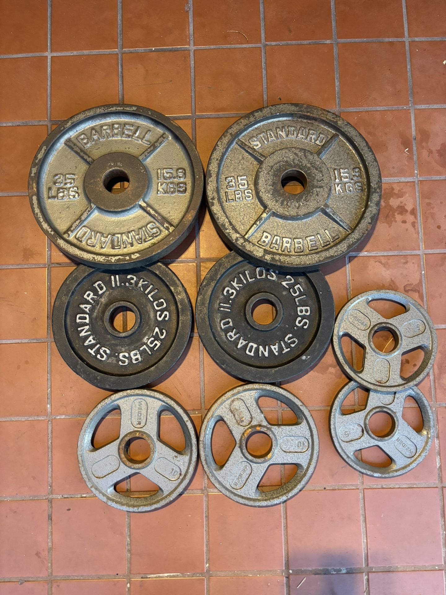 Set of Weight Plates (150lbs)