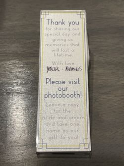 Photo Booth Strip Magnetic Keepsakes