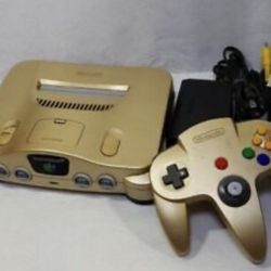 Gold Nintendo 64 Console 