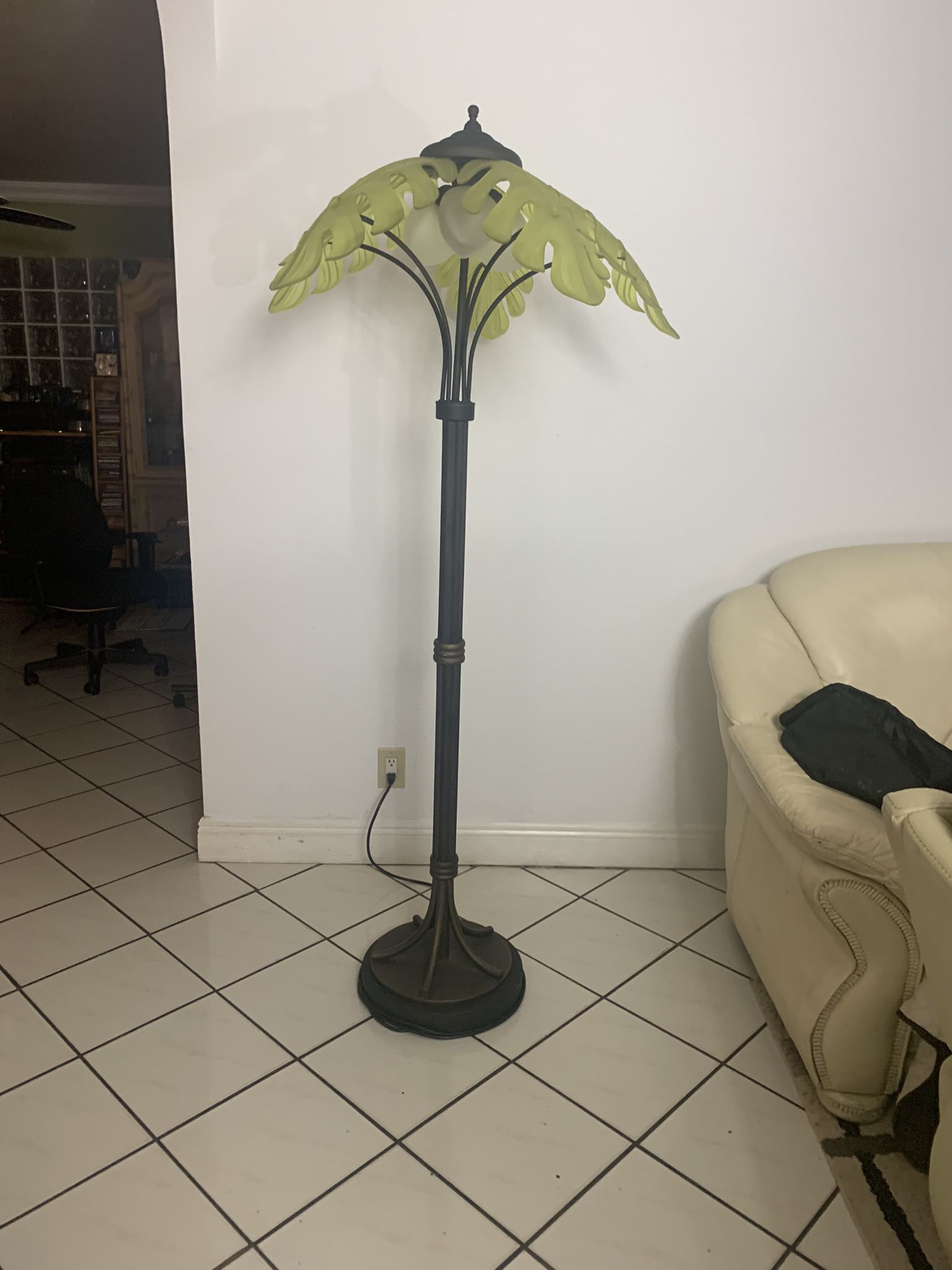 Coconut Palm Floor Lamp 