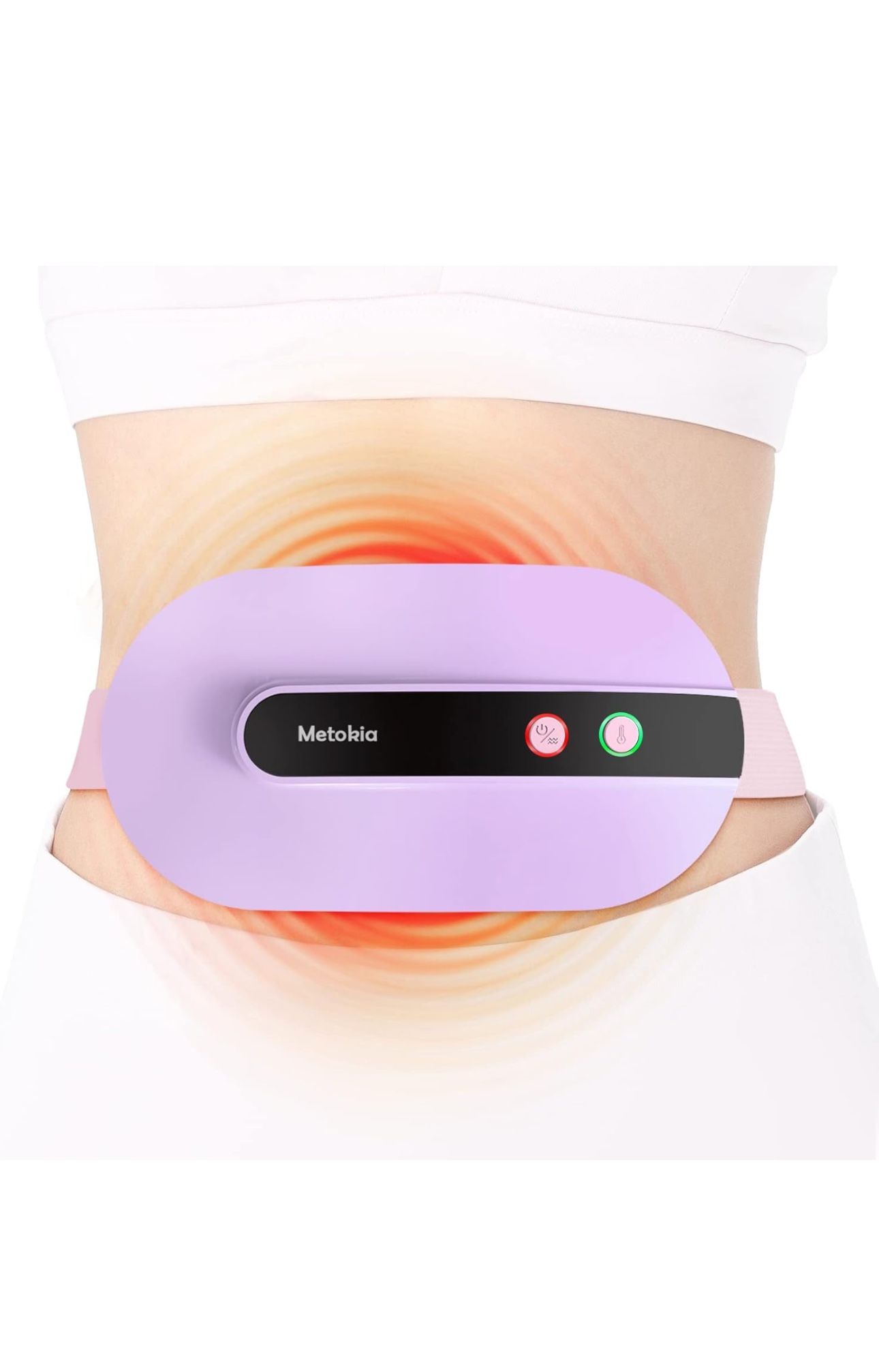 Portable Cordless Heating Pad, Electric Waist Belt Device, Heating Pad for Back Pain with 3 Modes, Portable Electric Fast Heating Belly Wrap Belt