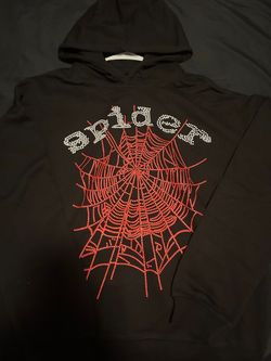 Rhinestone spider hoodie