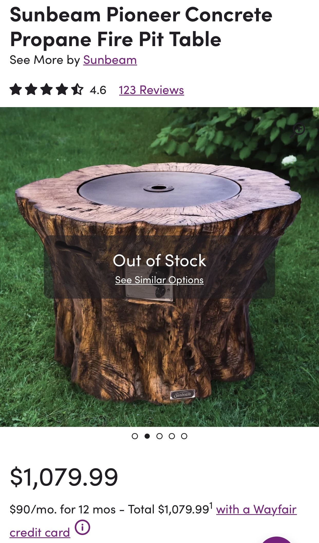 Sunbeam pioneer fire pit deals