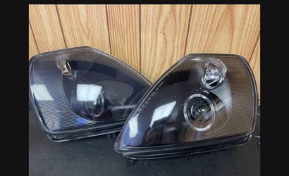 #OH69 00-05 Mitsubishi Eclipse Black Halo LED Headlight Pair