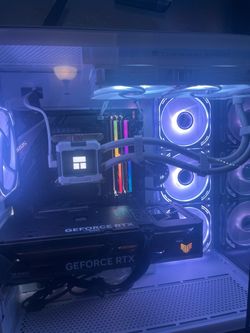 custom built all white pc