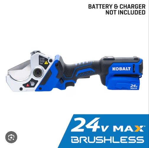 Kobalt 24v 24-volt 2-3/8 Multipurpose PVC PEX cutter 2 Ah Cordless Battery Included , Charger Included
