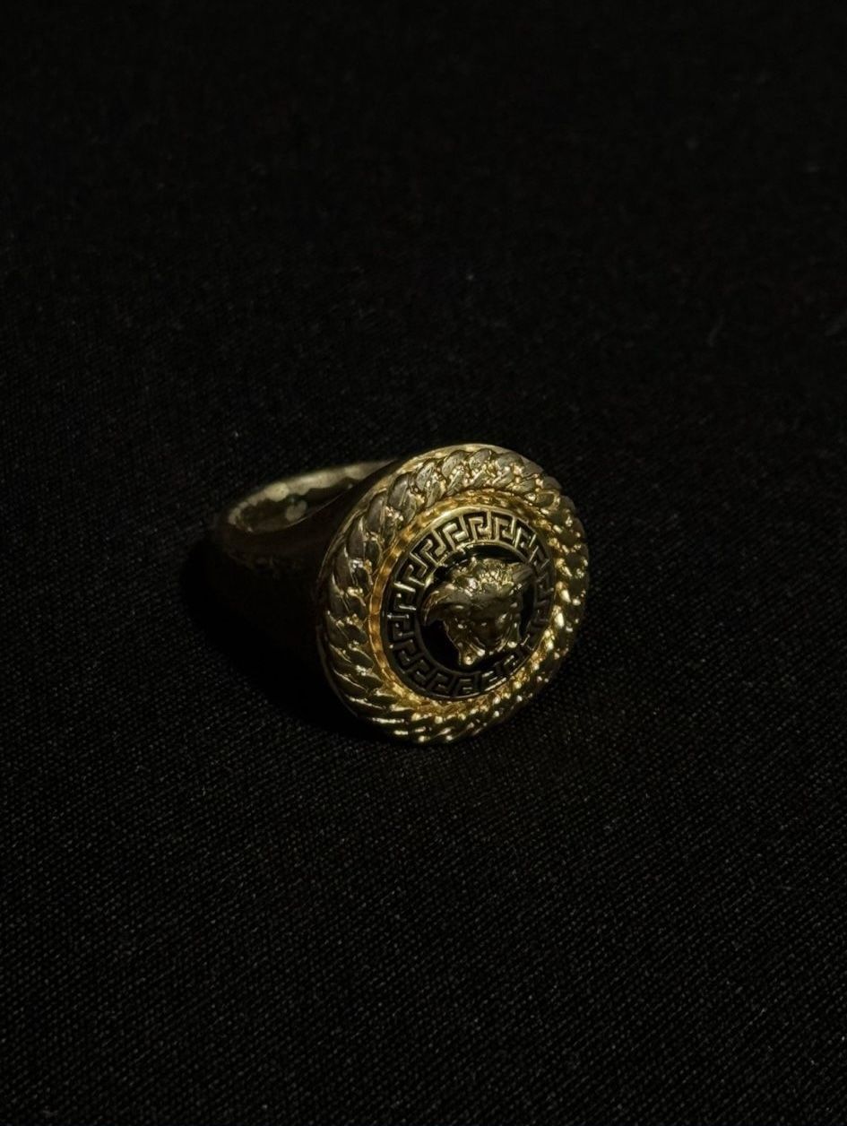 Authentic Versace Gold Medusa Ring - Rare Vintage Luxury
