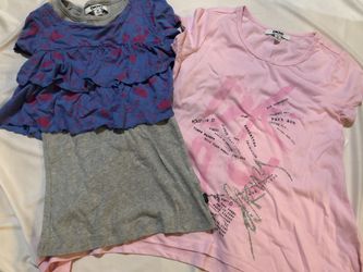 2 x Girl’s DKNY Short- Sleeve Shirts
