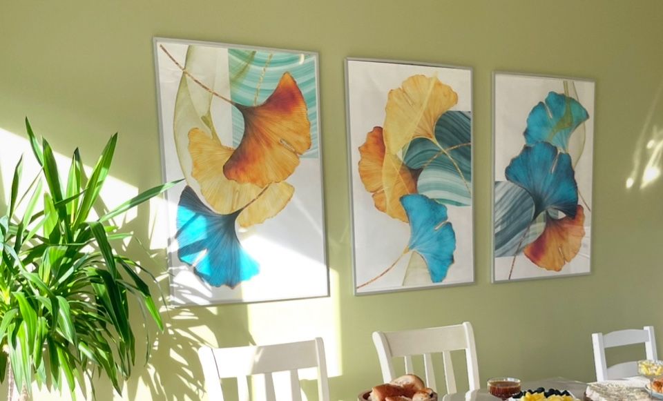 3 Pieces Wall Art With Frame