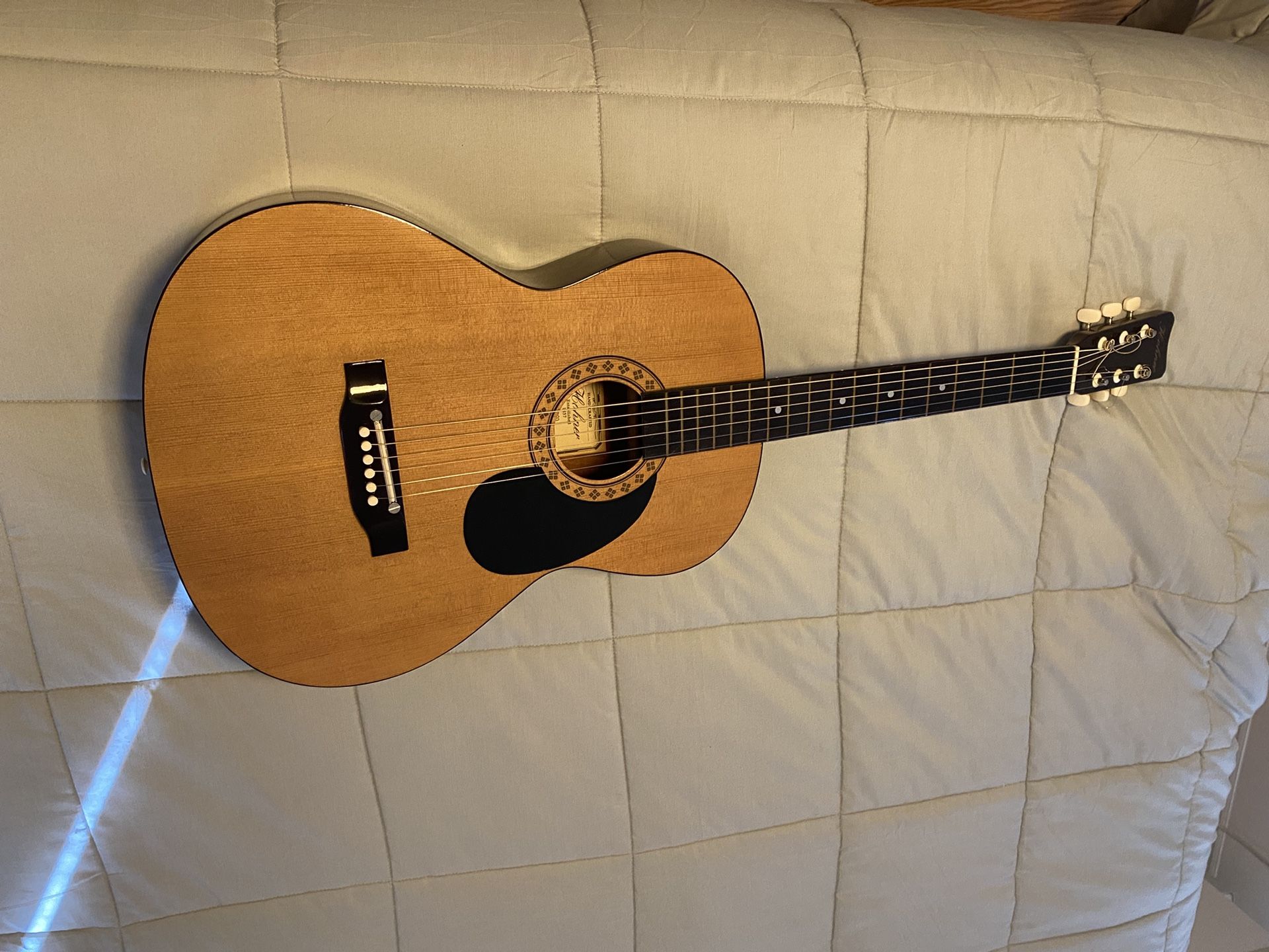 Hohner HW 200 acoustic guitar. New strings.