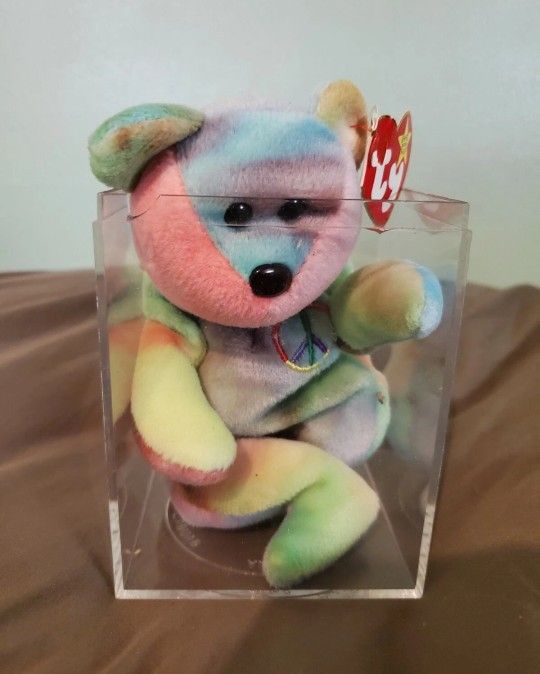 TY Beanie Baby Peace Bear (New w/tag)