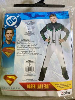 Green Lantern Costume For Kids size 6 NEW