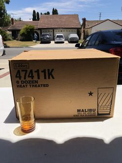 Libby Ice Tea And Bamboo Glasses