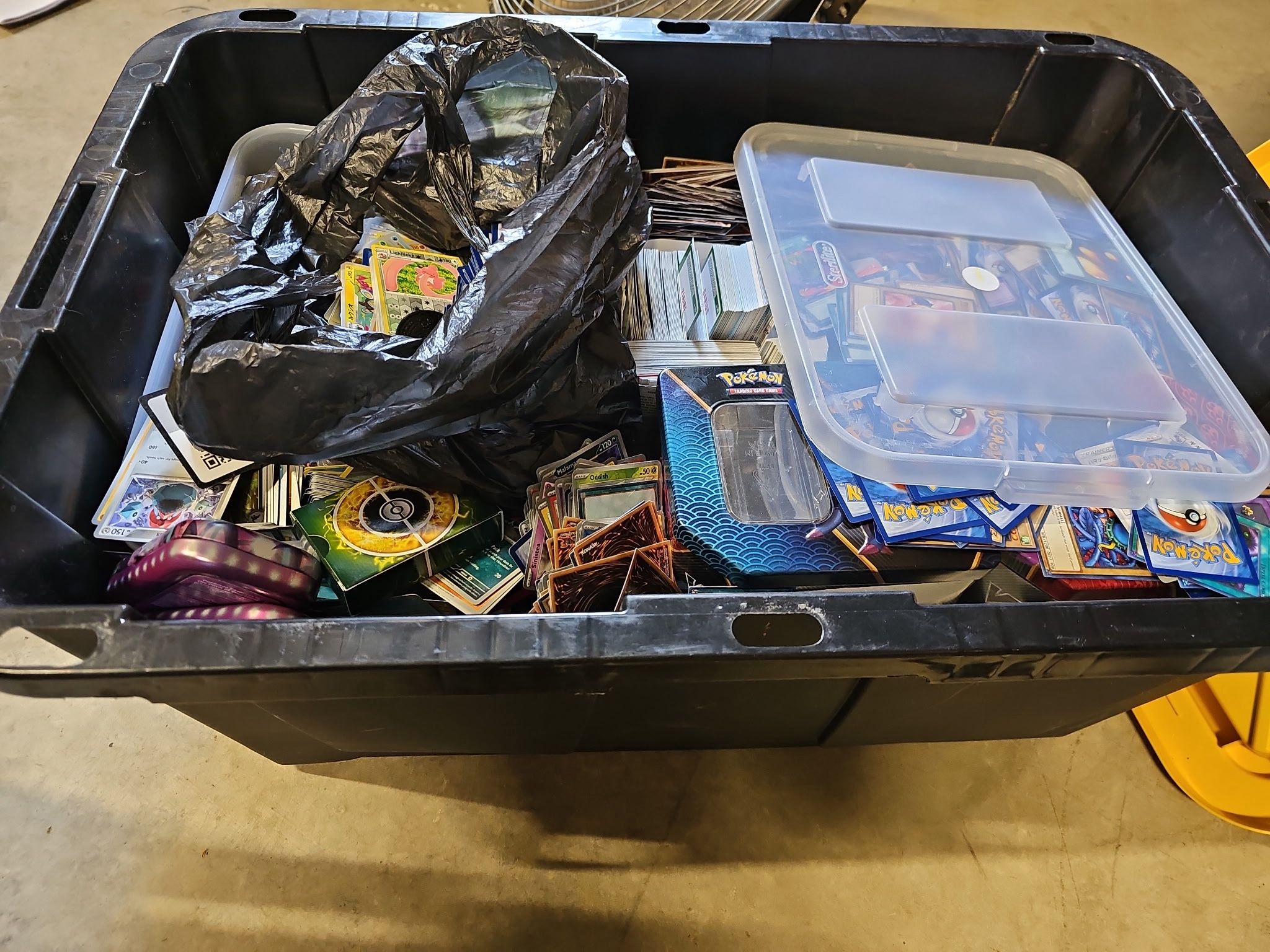Tub Full Of Pokemon Cards