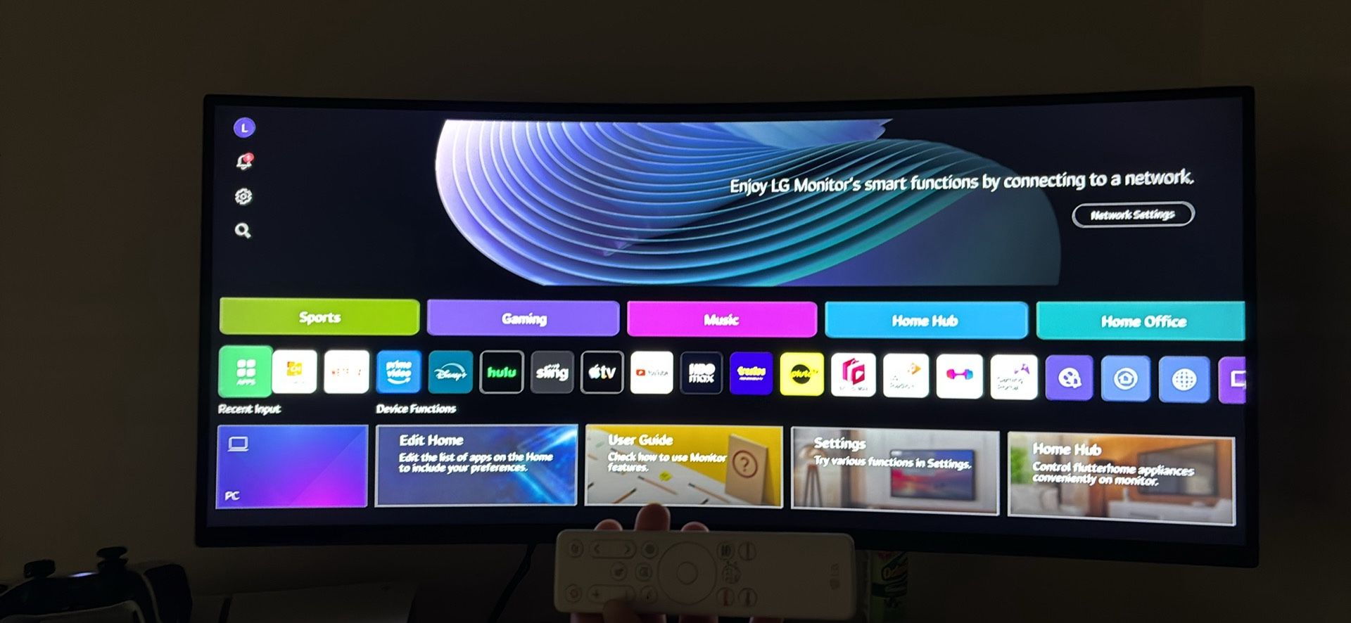 LG - 34" WQHD 100Hz 5ms Smart Monitor with HDR10 (HDMI, USB-A) - Black