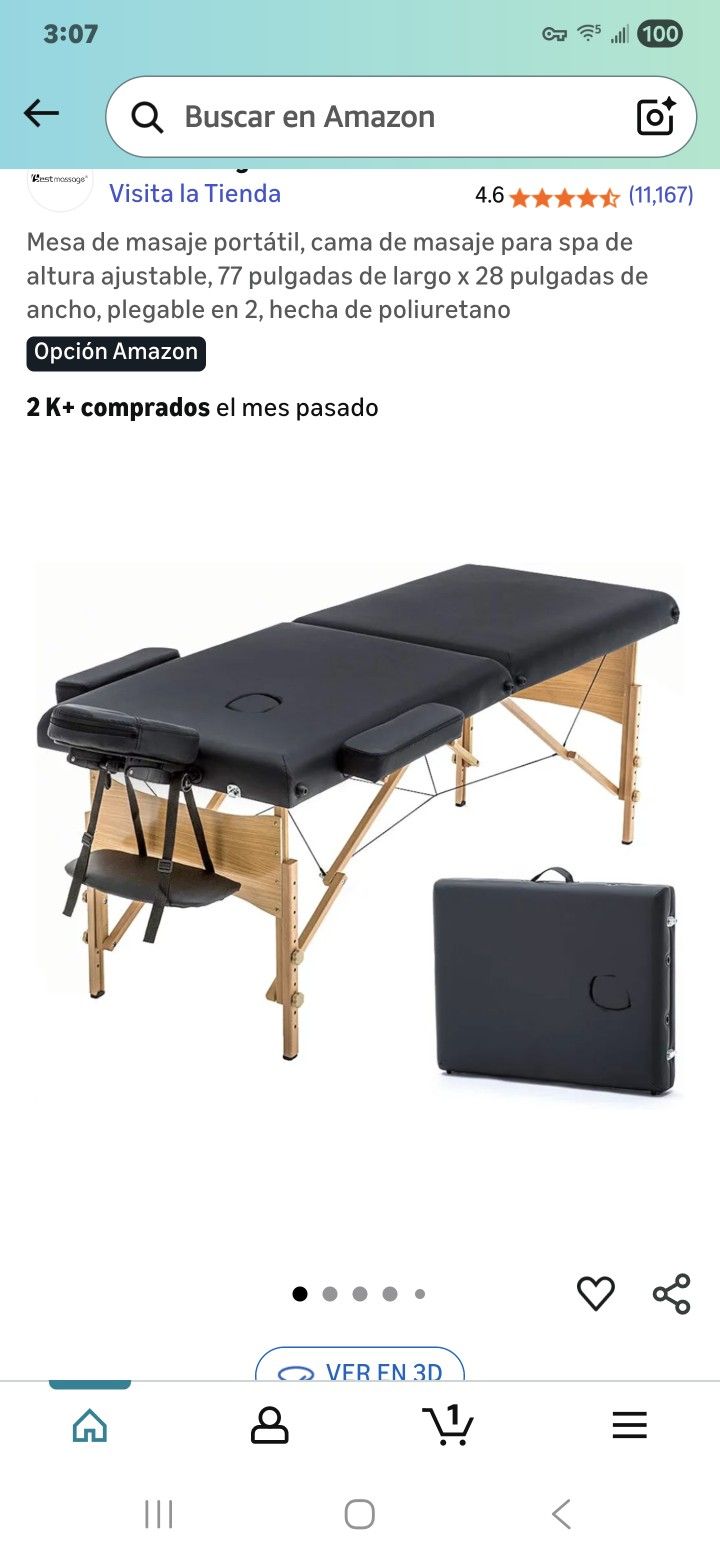 massage table