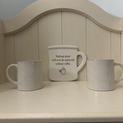 Mudpie Ceramic Mug Decor & Set Of Mugs ☕️☕️