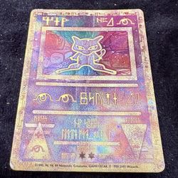 🔥 RARE Vintage Holographic Mew Promo (1999–2000 WOTC Era)