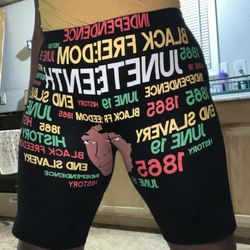 JuneTeenth Shorts For Sale 🤎🖤❤️💛💚