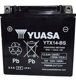 Yuasa YTX14-BS Motorcycle Battery