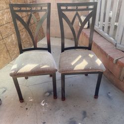 Two Metal Chairs 