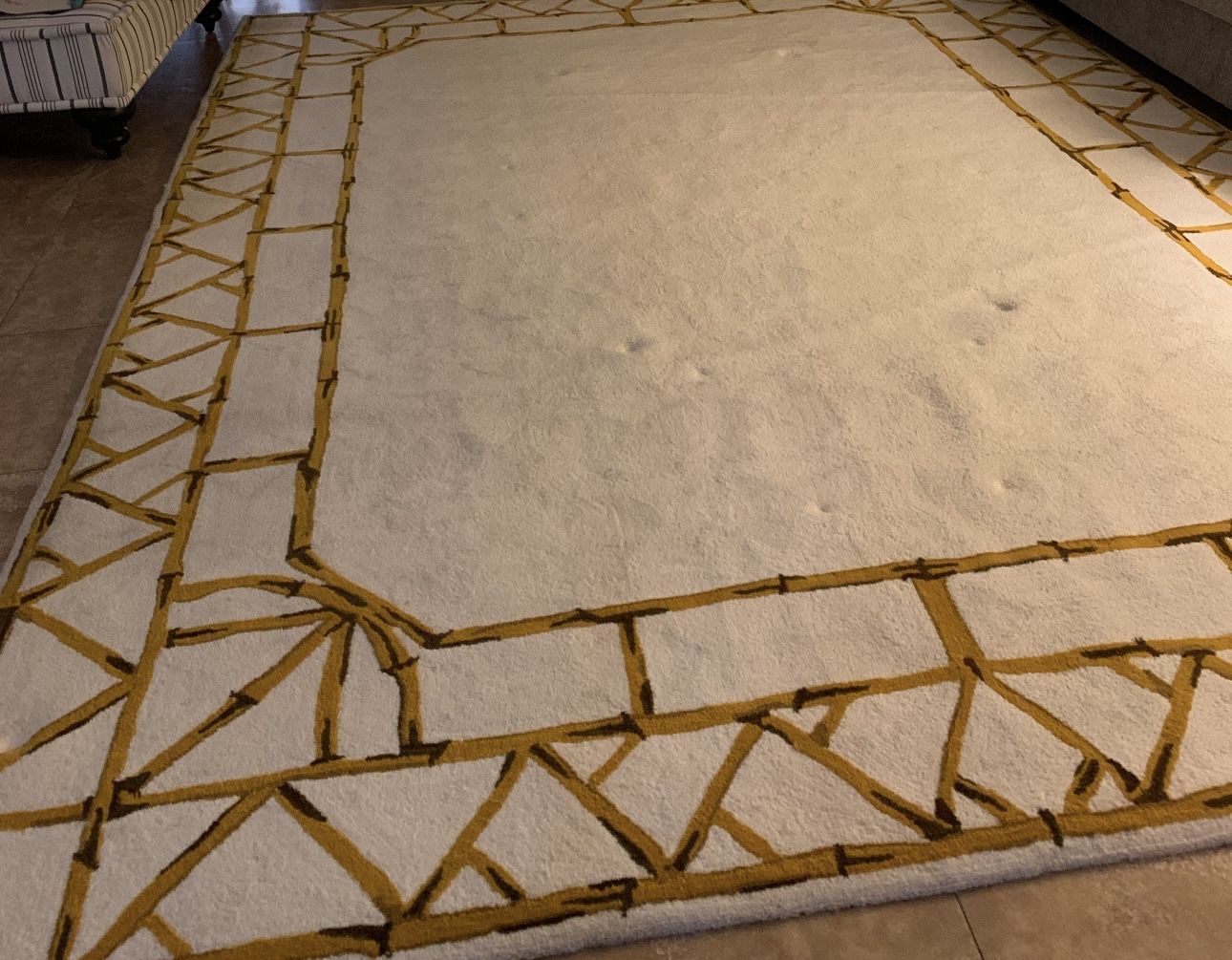 FREE-area Rug. No Pet Stains Or Odors. I Think It’s 8X12.