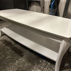 White Wooden Coffee Table