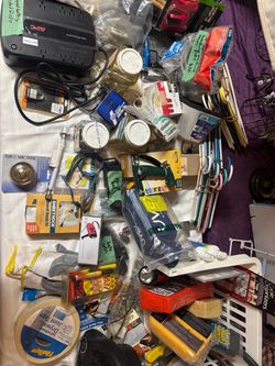 Various hardware, tools, suuplies