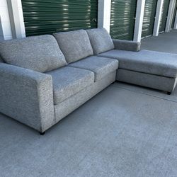 FREE DELIVERY | Grey L Sectional Sofa 