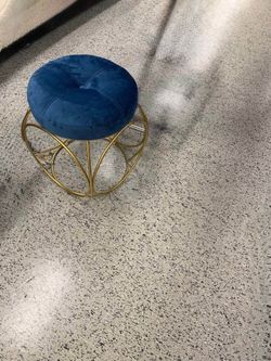 Velvet Accent Stool