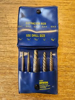 Irwin screw extractor set
