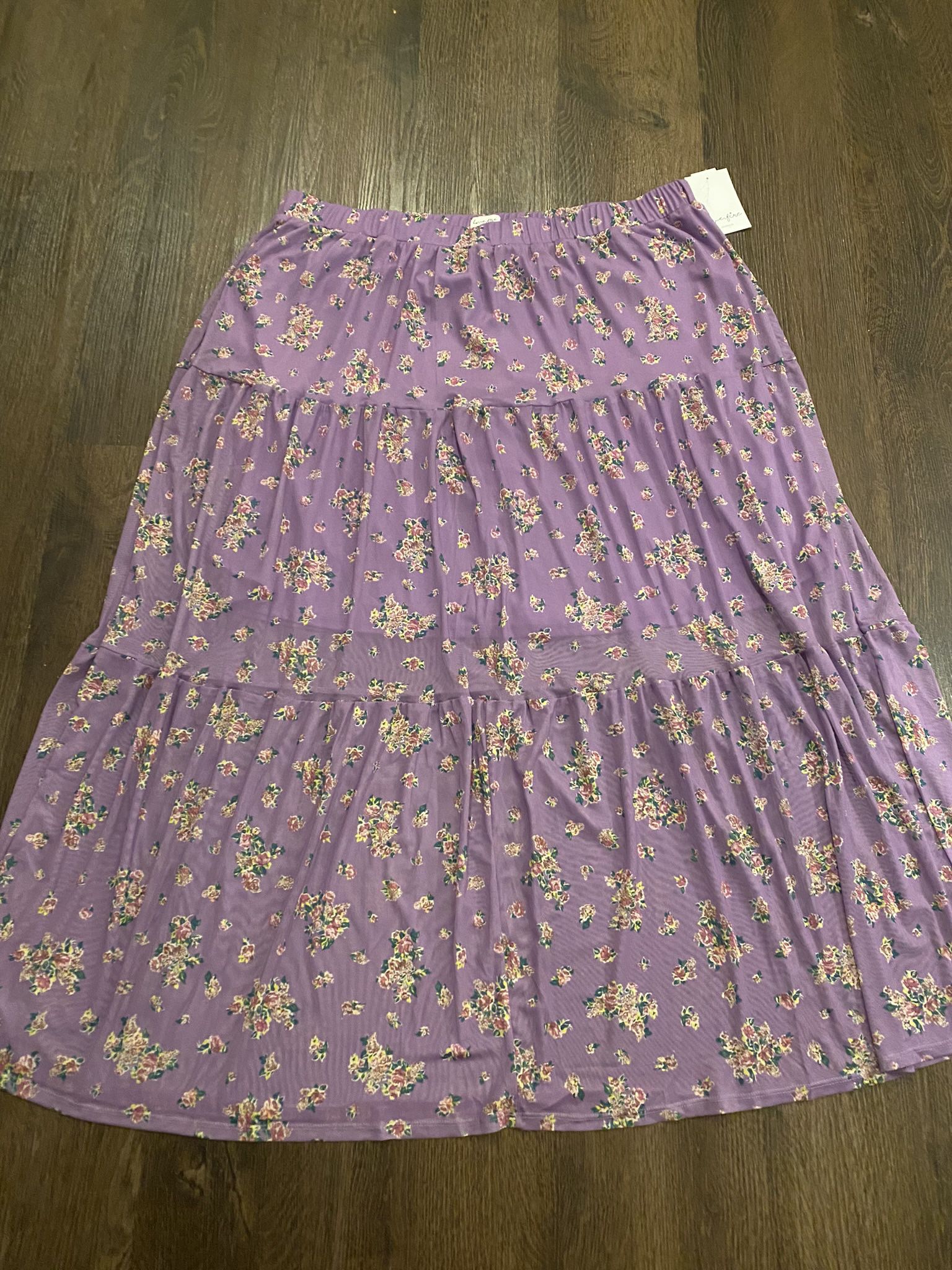 NEW Womans Purple Skirt Size 2x By Love Fire #5