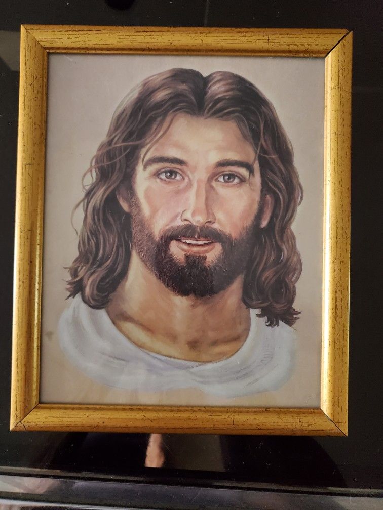 Jesus Picture In Gold Frame